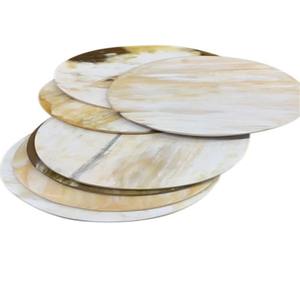 Sous-verres de luxe faits à la main en corne, ensemble de sous-verres écologiques pour protéger la table, pour tasses à thé et à café - Product Image 2
