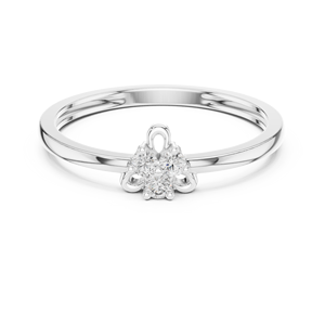 Bague Trio Diamant Taille Radiant Trois Pierres en Argent 925 Plaqué Or Certifiée IGI – Bague de Fiançailles, Mariage ou Promesse de Luxe - Product Image 1