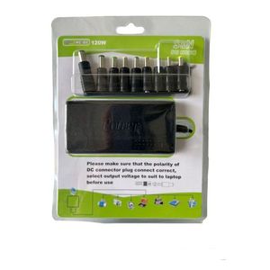 อะแดปเตอร์แปลงไฟสำหรับแล็ปท็อป 120W AC DC พร้อมหัวปลั๊กหลายแบบสำหรับชาร์จโน้ตบุ๊ก - Product Image 1