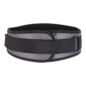 Grey Neoprene Powerlifting Belt for <b>Back</b> <b>Support</b> Gym Fitness Strength Training Breathable Lumbar <b>Support</b> Professional - Product Image 3