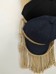 Hot Sale Bohemian Farmhouse Boho Macrame Hat Organizer Hanger for <b>Wall</b> Display, Clothing Neatening Home <b>Decor</b> - Product Image 3
