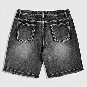 New Trend Mens High Quality Denim Shorts <b>Elastic</b> Waist Affordable Price New Arrival Wholesale For Summer - Product Image 3