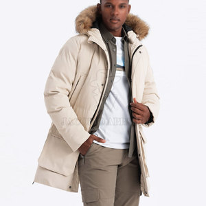 Manteau d'hiver matelassé pour homme, parka à capuche, fermeture éclair sur le devant, manches longues, plusieurs poches, vêtements de camping en plein air, vêtements de voyage - Product Image 3