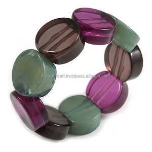 Pulseras de Mujer Modernas y Lujosas con Cuentas de Resina Sueltas y Perlas de Imitación como Piedra Principal, al Mejor Precio, Ideales para Regalo - Product Image 2