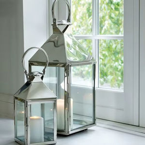 Farol moderno de acero inoxidable para decoración de hogar, balcón, patio, bodas y eventos con calidad duradera. - Product Image 1