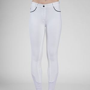 High Quality 4-way Stretch Horse Riding Breeches <b>Leggings</b> Tights <b>Equestrian</b> Wear Pants on Technical Fabric with Soft Feel - Product Image 5