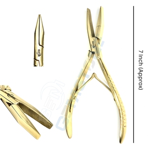 Kit d'outils pour extensions de cheveux en acier inoxydable avec pince plate de 7 pouces, pince à ouvrir, aiguilles, crochets, boucles et ciseaux - Product Image 3