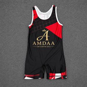 Custom Sublimation Printed Lightweight Quick-Dry <b>Wrestling</b> <b>Singlet</b> for Clubs & Teams Adults Competition Wear 4-Way Stretchable - Product Image 1