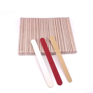 ตะไบเล็บแบบใช้แล้วทิ้ง EMERY สองด้าน 100 กริต เครื่องมือขัดเล็บโค้ง สีเบจแดง - Product Image 5