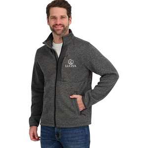 Softshell <b>Jacket</b> <b>Men's</b> LUCIVA Obsidian for High-Performance Coated Canvas Hybrid Sweater-Fleece Stand Front Slim Fit Winter - Product Image 1