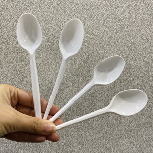 Nouvelles Cuillères en Plastique Jetables 15/21cm pour Fêtes, Restaurants, Fast-Food, Plats à Emporter – Design 2026 – Prix Abordable – Jaune, Rouge, Blanc - Product Image 2