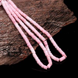 Cuentas de Ópalo Rosa Natural Heishi de 6-7mm, Cuentas de Ópalo Rosa Lisas en Forma de Rueda, Cuentas de Piedras Preciosas al por Mayor, Hilo de Cuentas de Ópalo de 16 Pulgadas - Product Image 2