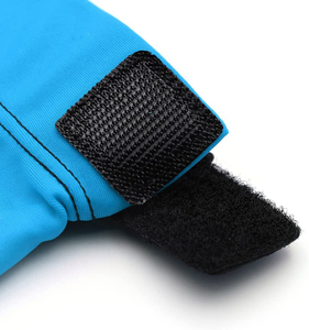 Guante de billar azul de tres dedos, diseño de medio dedo para billar, snooker, deportes, unisex, mano derecha, cierre de gancho y bucle - Product Image 6