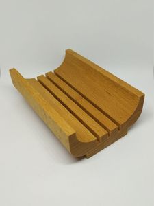 Handmade Natural Wooden Soap Dish Holder Modern Wood Soap Dish <b>Tray</b> for Home Office Hotel Washroom Custom Packing Hot Sale - Product Image 5