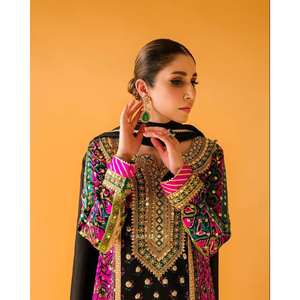 Top y parte inferior de fiesta para mujer de diseñador con Conjunto elegante Dupatta - Product Image 5