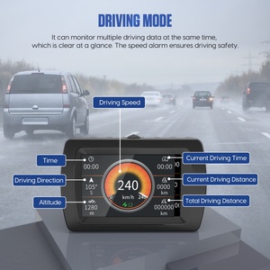 MRCARTOOL M85 เครื่องวัดความเร็วแบบดิจิตอล HUD อเนกประสงค์สำหรับยานยนต์ พร้อม GPS เครื่องวัดความเอียง เครื่องวัดความลาดชัน สำหรับรถออฟโรด SUV - Product Image 5