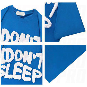 Oversized Men's <b>Black</b> <b>T</b> <b>Shirt</b> Short Sleeve O Neck Streetwear Jersey Knitted Front Print Colorful Letter Pattern Custom Cotton - Product Image 5