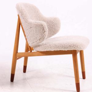 工場直販価格 クラブ ラウンジチェア デザイナー Ib <span class=keywords><strong>Kofod</strong></span>-<span class=keywords><strong>Larsen</strong></span> シープスキン張りアームチェア 家庭・アパート・ホテル・レジャー用 - Product Image 2