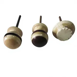 Boutons de commode Shan India rustiques en os, faits à la main, écologiques et durables, en forme de fleur, pour la décoration intérieure - Product Image 5