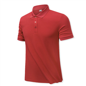 Polo en coton doux tricoté à col boutonné, manches courtes, pour homme, été - Product Image 5