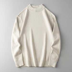 Suéter de lana cálido de cuello alto estilo empresarial para hombre, informal, para otoño e invierno - Product Image 2