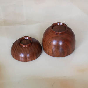 Tazón de madera para sopa de arroz. Disponible en todos los tipos de madera. Se utilizan para exhibir productos frescos, guardar refrigerios o como un elemento decorativo. - Product Image 2