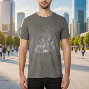 T-shirt en toile 100 % coton respirant avec strass, confortable, style streetwear, haute qualité, personnalisable, fabriqué en usine – Meilleures ventes - Product Image 6