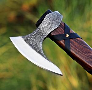 STEEL CRAFT INTERNATIONAL Hache-marteau à dos plat en acier au carbone forgé à la main, 18 pouces, manche en bois de frêne pleine longueur, qualité DIY, ODM 1 - Product Image 4