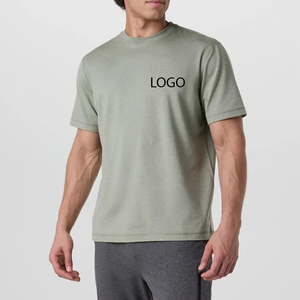 Camiseta de Cuello Redondo para Hombre, Manga Corta, Corte Regular, 100% Algodón Jersey, Informal, Básica para Uso Diario, Camiseta Básica de Verano - Product Image 1