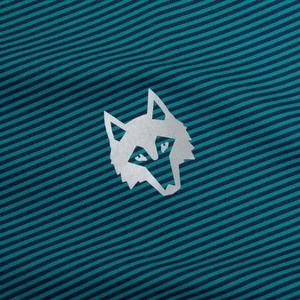 Polo à manches courtes rayé bleu pour homme avec logo loup, style décontracté, coupe classique, coton tissé respirant - Product Image 6