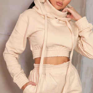 Conjunto Deportivo de Invierno Personalizado para Mujer, Sudadera con Capucha, Top Corto, Pantalones Deportivos Gruesos de Forro Polar, Ropa Deportiva, Joggers, Conjuntos de Ropa para Mujer - Product Image 6