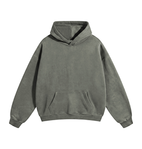Custom Oversized Pullover Hoodie Heavyweight Cotton Fleece <b>Drop</b> Shoulder Streetwear OEM Private Label Manufacturer - Product Image 3