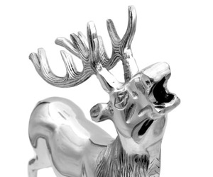 Silver Metal Deer Figurine Handmade <b>Christmas</b> Tabletop Decor Animal Sculpture Modern Design Living Room Housewarming Diwali - Product Image 6
