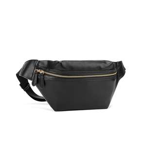 Bolso de Pecho Negro Minimalista Tejido con Cierre de Cremallera, Microfibra, Cuero Sintético, Bandolera para Hombre, Uso Diario, Moderno, para Todas las Temporadas - Product Image 2