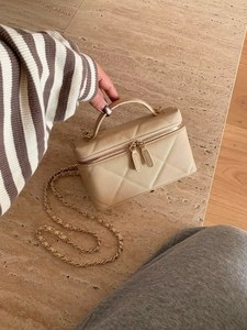 Golden Bridge Unisex Genuine Leather Winter <b>Crossbody</b> Shoulder Bag Hand Old Chain <b>Strap</b> Multiple Compartments 2-2.9L Polyester - Product Image 5