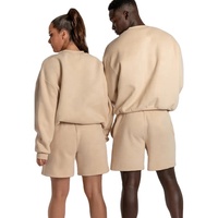 Conjunto de Chándal de Invierno para Hombre, Dos Piezas, Sudadera con Capucha y Pantalones Deportivos, Felpa Gruesa, Personalizado al por Mayor OEM