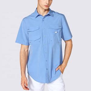 Custom Printed Men's UPF50+ Lightweight Fishing Polo <b>Shirt</b> Button Down Quick Dry Breathable Sublimation OEM ODM - Product Image 2
