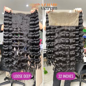 Extensiones de cabello humano 100% vietnamita, paquetes de ondas profundas sueltas, 12A, cabello Remy de Color Natural sin procesar, trama de estilo recto - Product Image 4