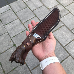 Handcrafted J2 Steel Hunting Bowie <b>Knife</b> Dollar Sheet <b>Handle</b> with Brass Guard and Pommel Bowie Hunting 0utdoor <b>Knife</b> - Product Image 4