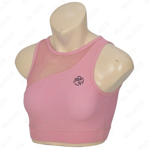 Custom Spandex/Nylon Sports Bras Pairs with <b>Elastic</b> <b>Waist</b> Yoga Leggings Solid Pattern Stylish and Functional Perfect Match - Product Image 2