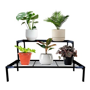Support de plantes en métal à 4/5 niveaux, porte-pots de fleurs autoportant, design italien de luxe pour une utilisation en intérieur et en extérieur, maison, jardin et balcon - Product Image 4