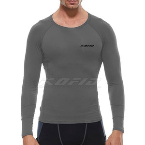 Lightweight <b>Men</b> Compression Shirt Four Way <b>Stretch</b> Running Gym Fitness Muscle Support Apparel - Product Image 3