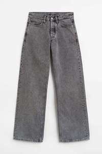 <b>Men's</b> Vintage High Waist Wide Leg <b>Jeans</b> Stonewashed Light Blue Denim Loose Fit Pants - Product Image 5