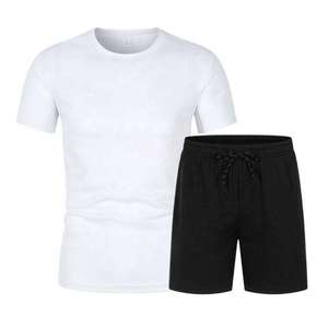 Pantalones Cortos Casuales de Verano para Hombre, de Cintura Elástica, Largos hasta la Rodilla, de Tiro Medio, Color Sólido, de Alto Impacto, OEM Personalizado - Product Image 2
