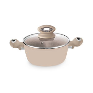 Deluxe Non Stick Cookware Set Featuring Marble Coated Pots And <b>Pans</b> Tempered Glass <b>Lids</b> Ergonomic Soft Grip Handles - Product Image 5