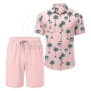 Conjunto de Camisa y Pantalones Cortos de Lino para Hombre, Ropa de Playa Transpirable, Conjunto de Verano Moderno para Hombre, Camisa y Pantalones Cortos a Juego - Product Image 5