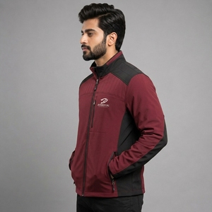 Ropa exterior funcional moderna para uso activo, chaquetas softshell para hombre, comodidad confiable, chaquetas softshell premium duraderas para hombre - Product Image 5