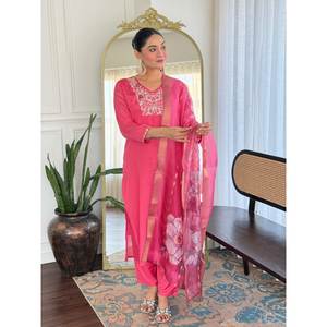 Hermosa parte superior e inferior de ropa de fiesta con Conjunto elegante de tamaño Dupatta XL - Product Image 2