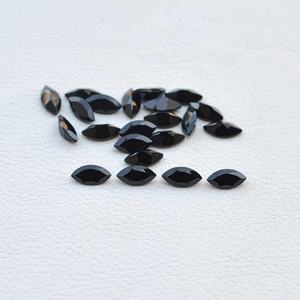 Customizable Black Onyx 2x4mm To 7x14mm Faceted Marquise Shape Genuine Natural Gemstones Jewelry Wholesale Custom Manufacturer - Product Image 5