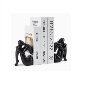 Porte-livres noirs super résistants pour étagères, idéaux pour livres lourds, bibliothèque, école, ou comme cadeau - Product Image 1